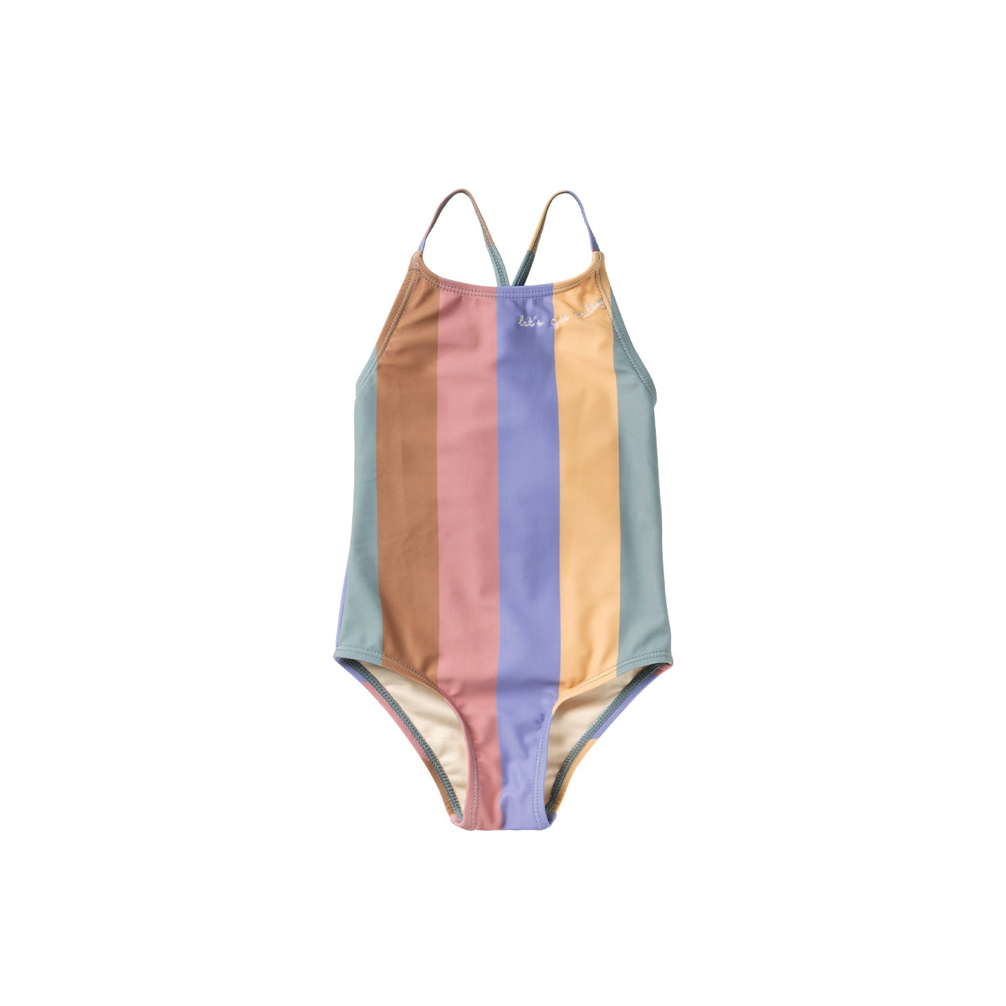Multi stripe swimsuit kids