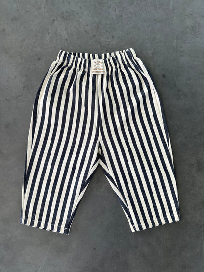 Stripe pants navy