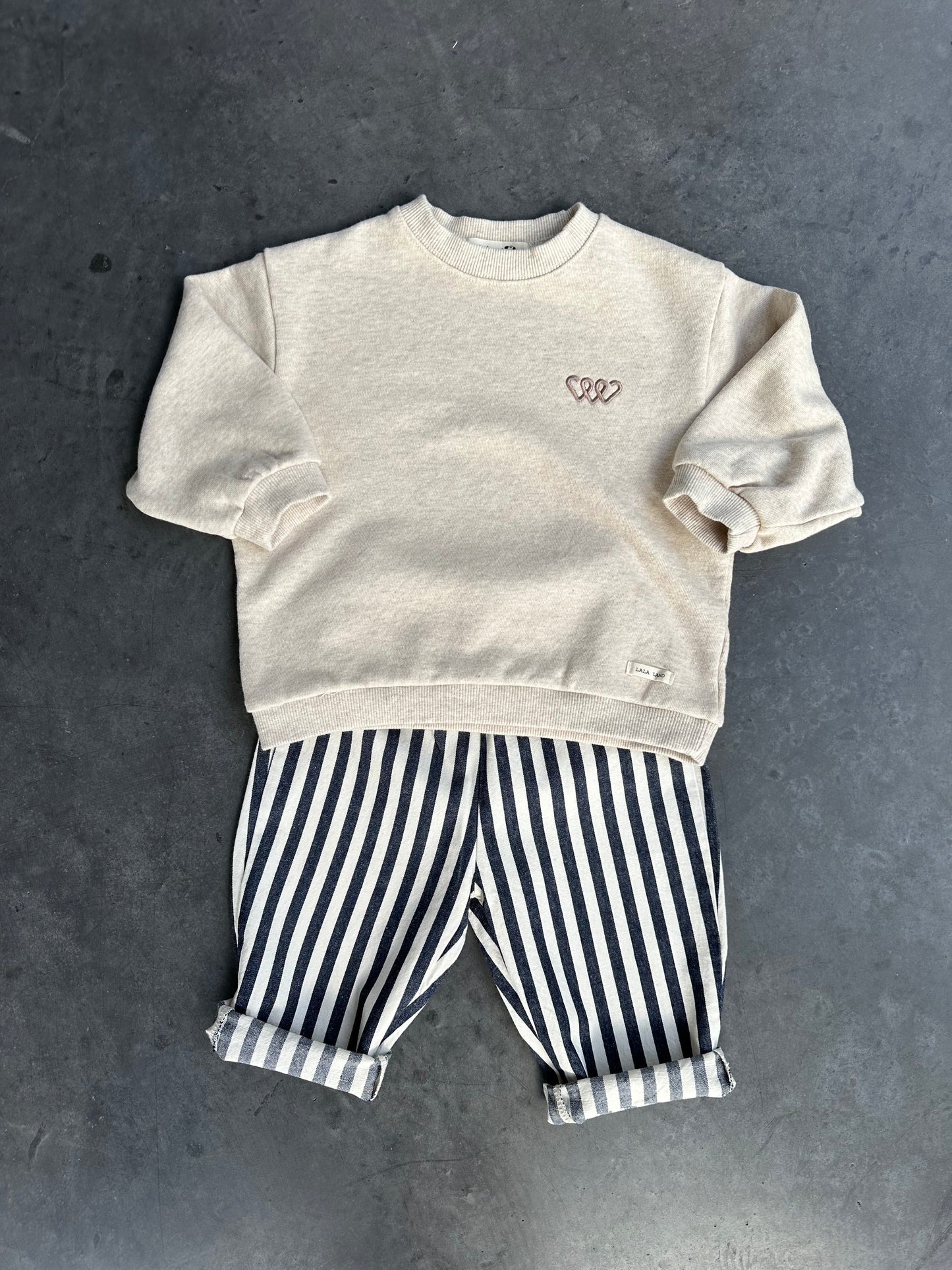 Stripe pants navy