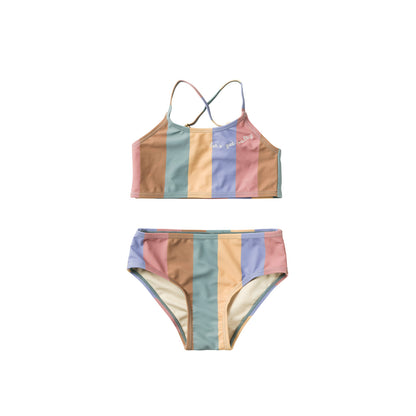 Multi stripe bikini