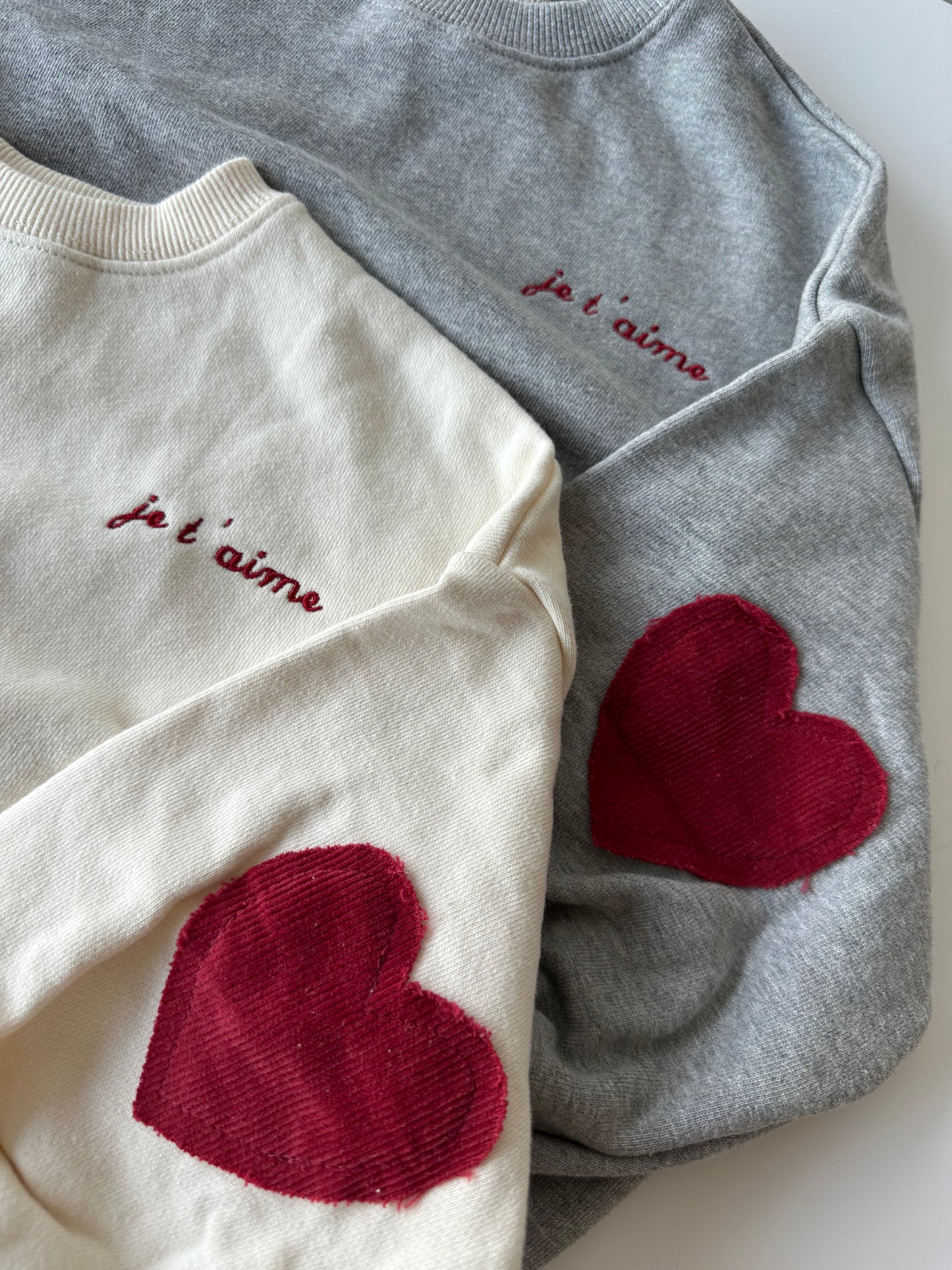 Heart Sweatshirt creme