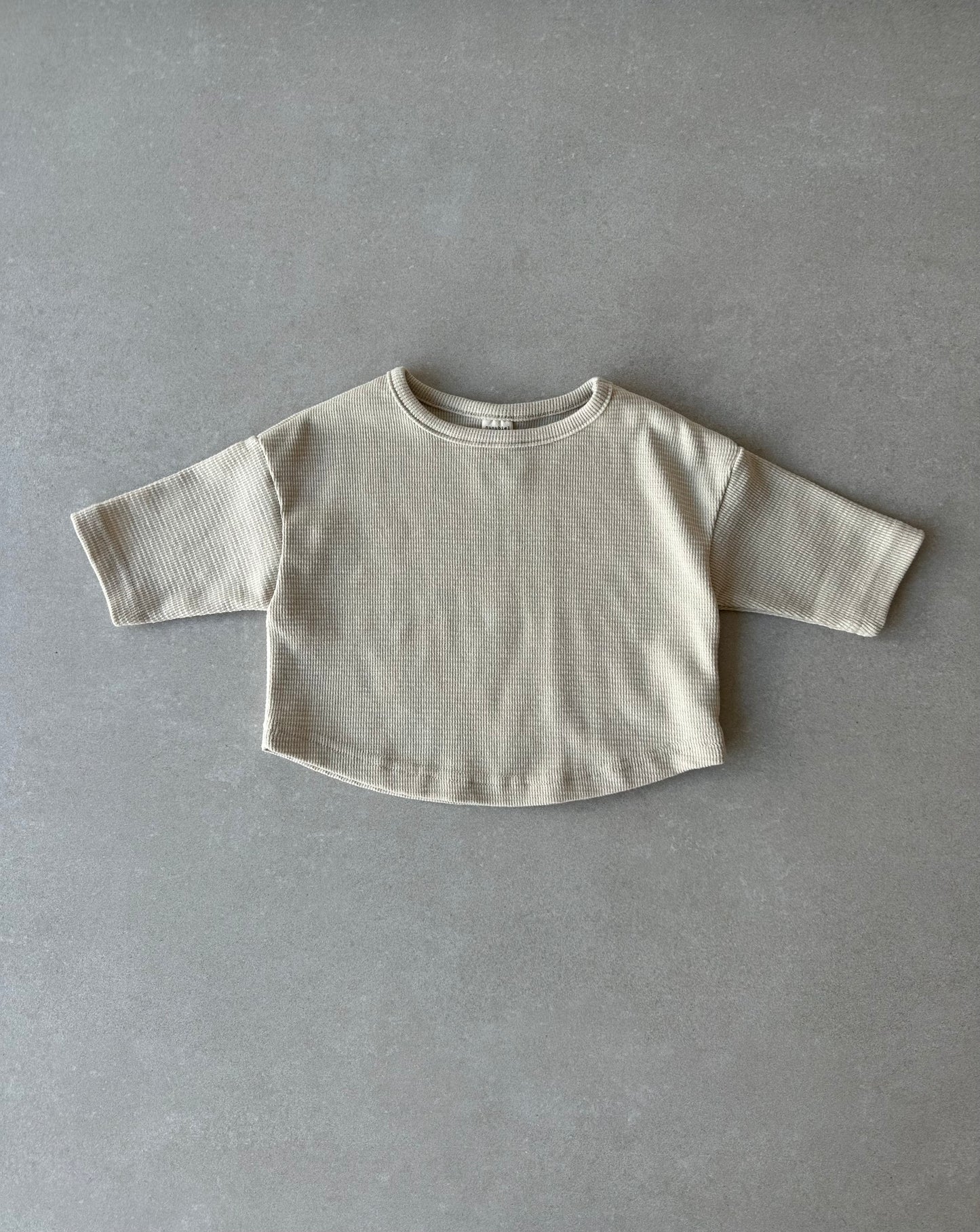 Croiffle Tee beige