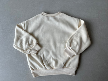 Simple Sweatshirt Cream