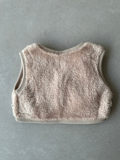 Warm baby vest Beige