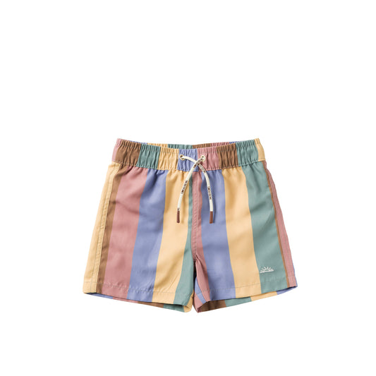 Multi stripe swim shorts kids
