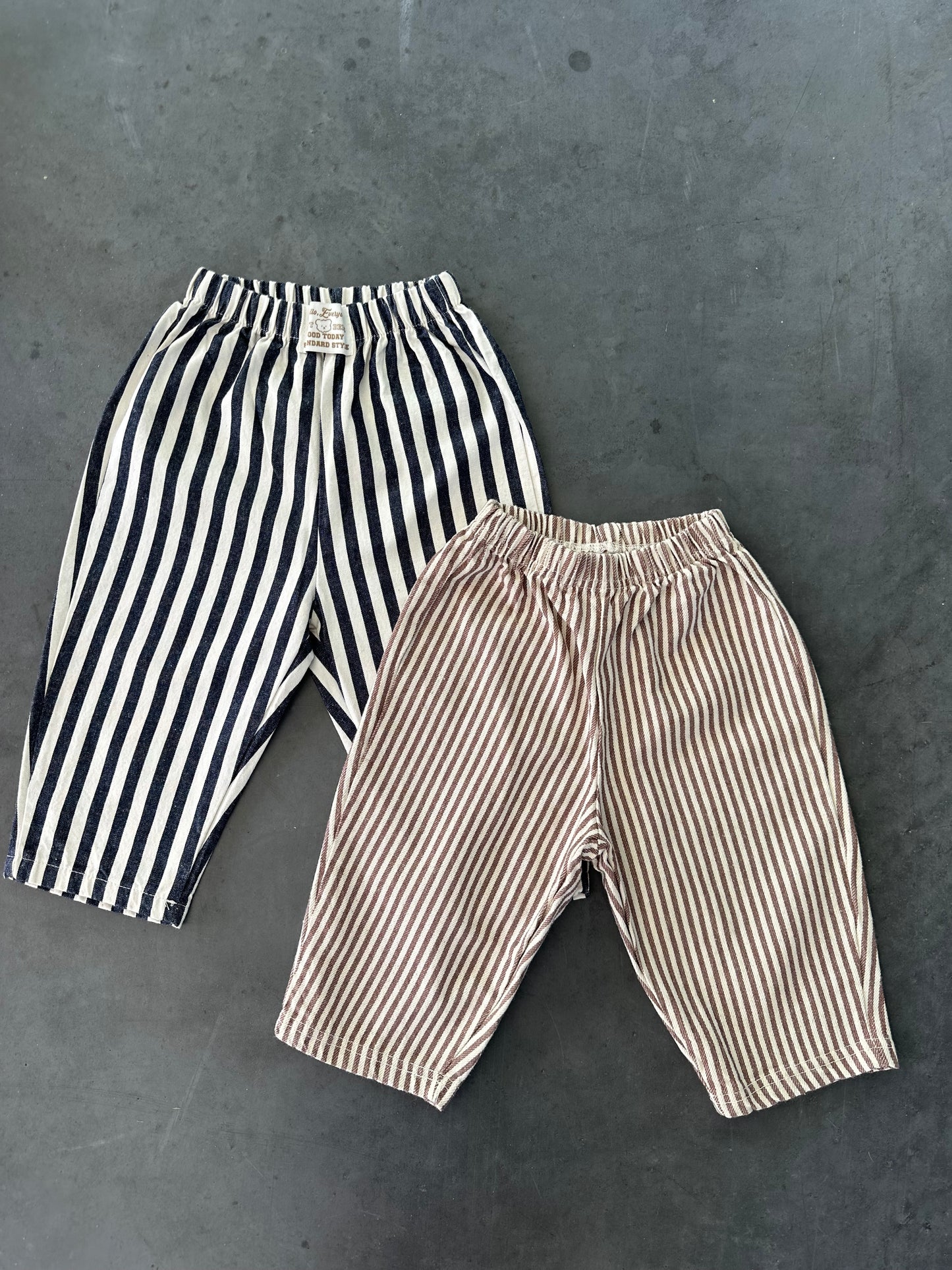 Stripe pants navy