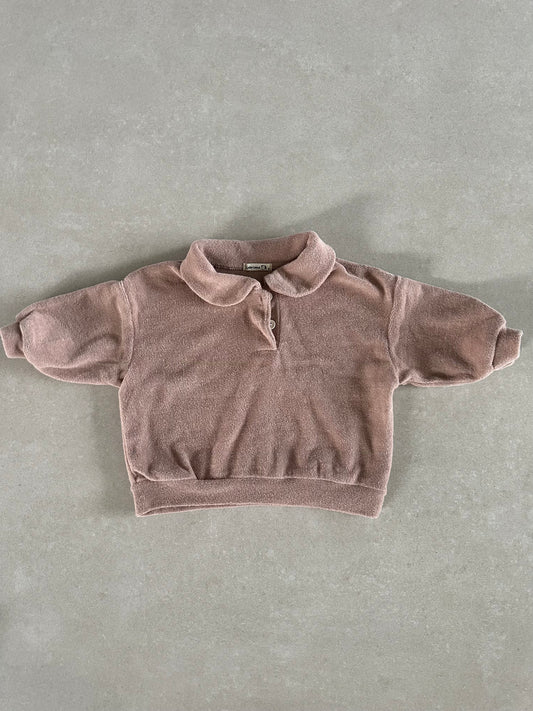 Brown Collar Sweatshirt