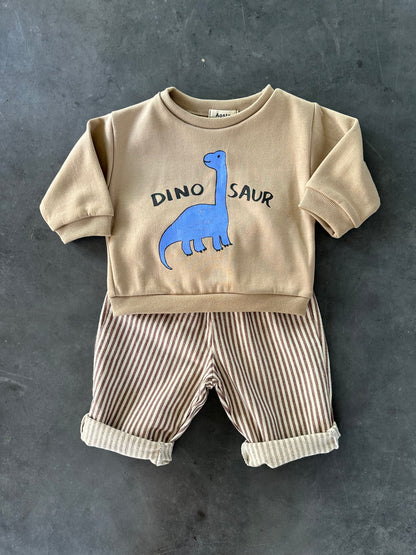 Dino Sweatshirt Brown